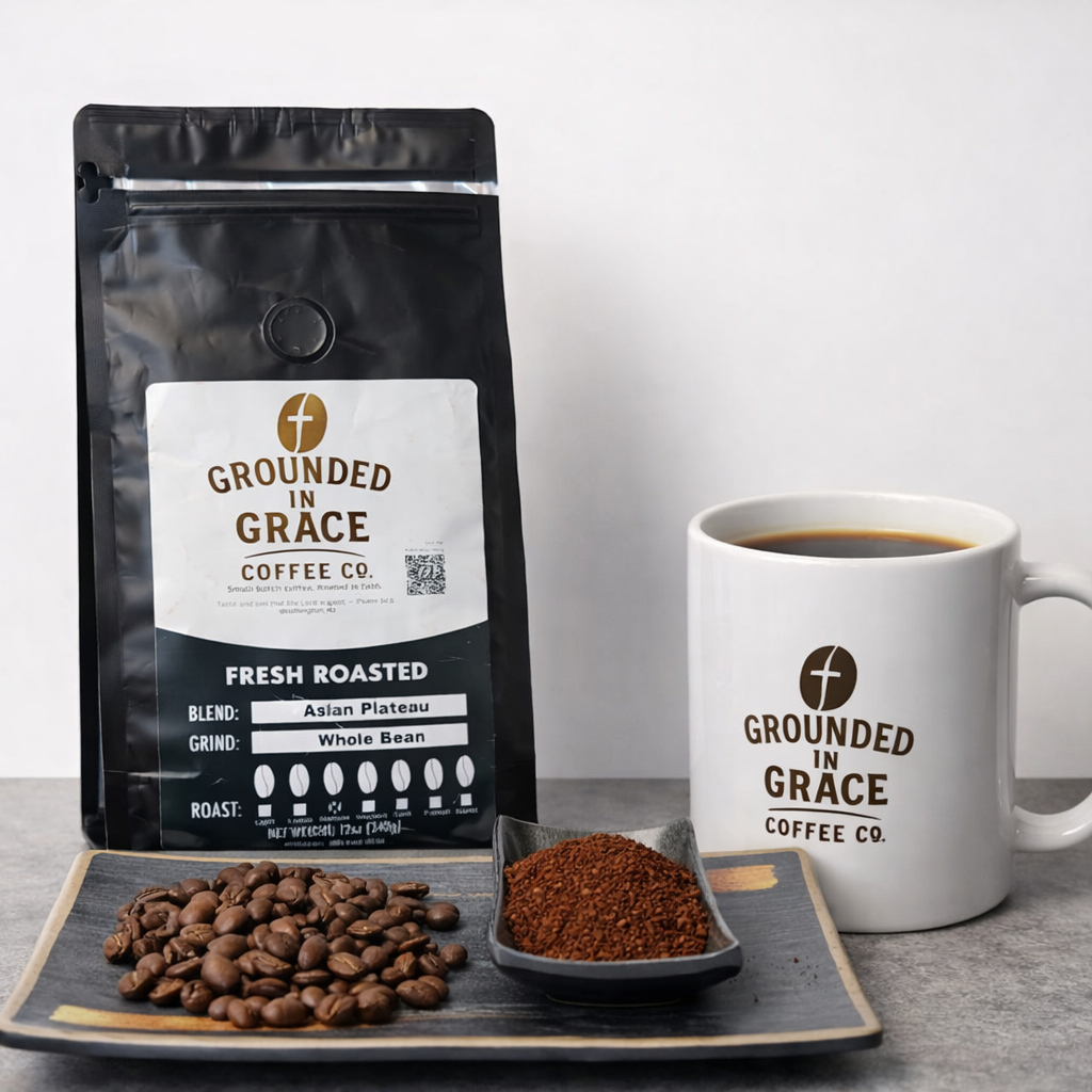 Asian Plateau Blend – Medium Roast, Earthy & Herbal | Grounded in